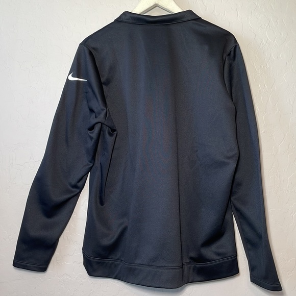 Black Nike Golf Quarter Zip Dri-Fit Pull-over Sweat-shirt szXL - Picture 3 of 3